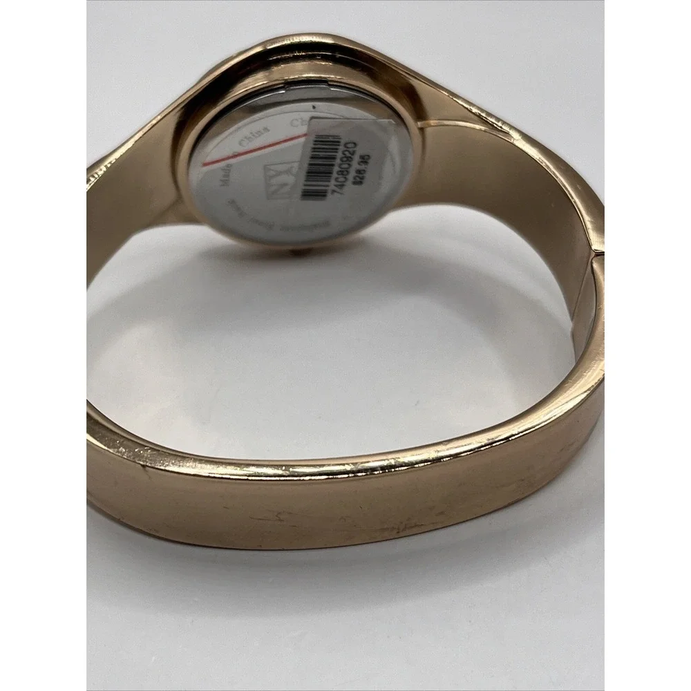 NY&C Women's Quartz Watch Rose Gold Tone Bangle‎ Band- New Battery